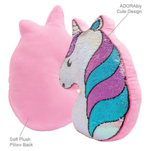 Load image into Gallery viewer, Adora Flip-Out! Sequin Plush Pillow - Play Unicorn