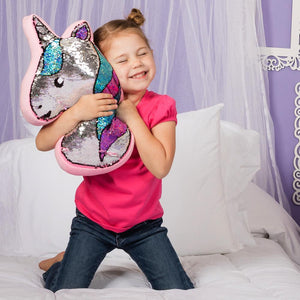 Adora Flip-Out! Sequin Plush Pillow - Play Unicorn