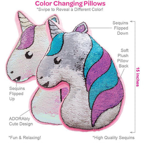 Adora Flip-Out! Sequin Plush Pillow - Play Unicorn